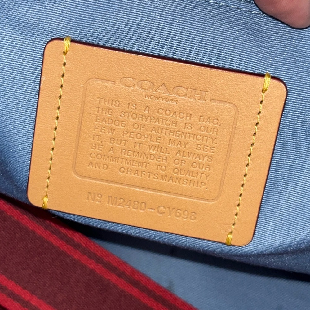 Coach Smith Tote in Signature Denim Jacquard - Picture 5 of 7